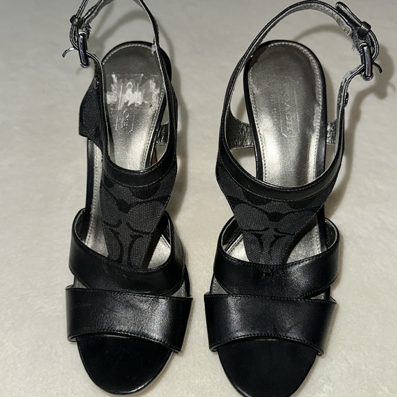 Coach Dita Semi Mat High Heel Sandals Size 7B - Picture 2 of 12